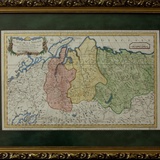 Карта Сибири и соседних стран. 1757 г.