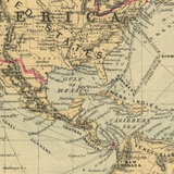 Карта мира. 1881
